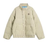 Billionaire Boys Club Men's Script Nylon Check Puffer Jacket Brown Check
