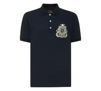 Billionaire crest-embroidered polo shirt - Blue S-M-L-XL-XXL-XXXXL