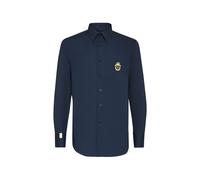 Billionaire monogram embroidered shirt - Blue XS