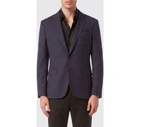 BILLIONAIRE Single-Breasted Wool Blend Blazer with Classic Lapels and Flap Pockets - Size: 50 - male