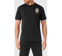 BILLIONAIRE Slim Fit Cotton T-Shirt with Contrast Embroidered Shield - Size: 3XL - male