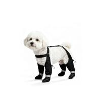 BillionChains Dog Boots with Adjustable Suspender, Anti-Slip Dog Shoes, Waterproof Paw Protector for Rainy, Snowy, Hot Pavement, XS