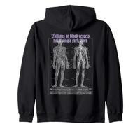 Billions of blood vessels, not a single fuck given Zip Hoodie
