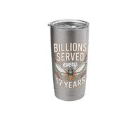 Billions Served Every 17 Years Cicada Brood Stainless Steel Insulated Tumbler