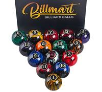 Billmart Premium Billiard Balls Pool Table Accessories 2-1/4" Regulation Size 16 Pool Balls Billiard Set