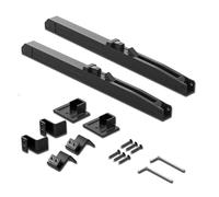 Billowvolve Sliding Door Fitting Damping System, Self-Closing Damper, Door Damper Soft Close Kit Track Retrofitting, Black, Plastic, Black, 31 cm, Self-Adhesive
