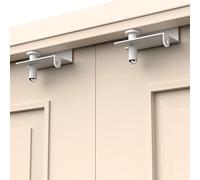 BILLROAD Child Proof Door Top Lock - Top Door Lock for Kids Safety Made of Sturdy Metal Adjustable Lock Child Safety Top Lock for 0.8-2 inch Thick Interior Doors 2 Pack