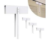 BILLROAD Metal Bifold Door Lock - Double Door Child Safety Locks Keep Toddler, Cats&Dogs Out of Closets, Cabinets, Pantry - No Need Install (4PC)