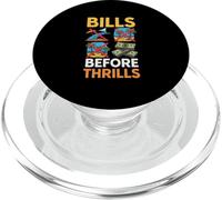 Bills Before Thrills Adulting Life Struggle Humor PopSockets PopGrip for MagSafe