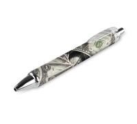 Bills Cash Dollars Print Ballpoint Pens for Women Men 0.5 Mm Fine Retractable Ball Point Pen