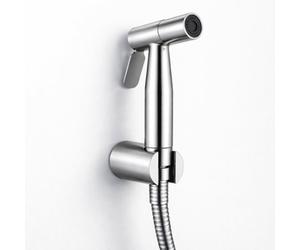 Billtix Handheld Bidet Toilet Jet Spray Shattaf Kit, Douche Shower Set Silver, Toilet Bidet Sprayer, Hygiene Bathroom Bidet Spray