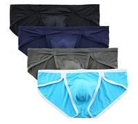 Billtop Men's Micro Mesh Briefs Underwear Lightweight Sexy Bikinis Pack