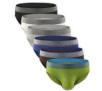 Billtop Men's Micro Modal Sexy Bikini Brief, 6 Pack Multicoloured, L