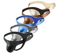 Billtop Men's Sexy Thong Faux Leather Briefs Bikini Underwear Pack