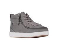 Billy Adaptive Footwear for Kids, High Top Wrap-Around Zipper Closure for Kids with Special Needs and Mobility Issues, Canvas, Dark Grey, 10, WDR