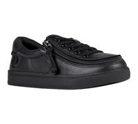 Billy Adaptive Footwear for Toddlers, Low Top Wrap-Around Zipper Closure for Toddlers with Special Needs and Mobility Issues, Leather, Black to The Floor, 9, MDR