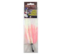 Billy Baits, Mini Turbo Slammer Lure, Pearl/Pink, Concave Head, 5.5 in / 14 cm