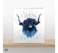 Billy Blue Watercolour Christmas Card By Elizabeth Grant