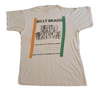 Billy Bragg Large T-Shirt Back to Basics Grey