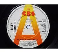Billy Burnette - Burnette, Billy In Just A Heart Beat 7" CBS SCBS9591 EX 1980 there is handwritten number on label and there is a 2mm drill hole in label rim