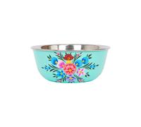 Billy Can Hand-Painted Picnic Snack Bowl - 14.5cm - Mint Pansy in Green Billy Can Green