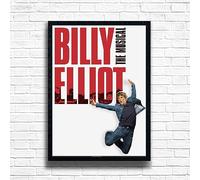 Billy Elliot Poster Print, Musical Print, A4 A3 West End Broadway Theatre Show, Wall Art Deco Special Canvas West End Print, London theatre art frame options (A4 Framed (Black))