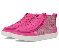 BILLY Footwear Kids Classic DR High II High Tops for Toddlers - Canvas Upper - Lace Up Closure - TPR Outsole, Fuchsia Snake, 1 Little Kid