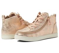 BILLY Footwear Sneaker Lace Mid Top, Rose Gold, 9.5 Wide