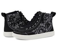 BILLY Footwear Women's Billy Sneaker Classic High, Black Paisley, 6 UK