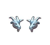 Billy Goat Cufflinks, Animal Cufflinks, Hand Cast in Fine Pewter, by William Sturt