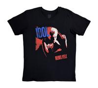 Billy Idol Men's Rebel Yell T-Shirt in Black | Size: Small Billy Idol Black S