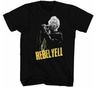 Billy Idol Rebel Yell T Shirt Mens Rock N Roll Band Tee Retro Size M Black