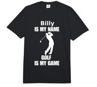 Billy is My Name Golf is My Game Funny Saying Apparel Comfort Colors Adult Heavyweight T-Shirt