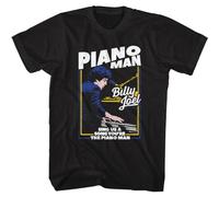 Billy Joel Sing Us A Song You're The Piano Man Men's T Shirt Rock Music Merch BlackMedium