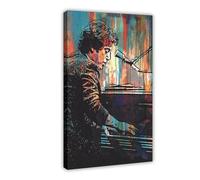 Billy Joel Singer Piano Canvas Poster Wall Art Decor Print Picture Paintings for Living Room Bedroom Decoration Frame-style 16x24inch(40x60cm)