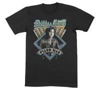 Billy Joel T Shirt Piano Man Logo Official Mens Black Large