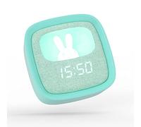 Billy Kids Alarm - Rabbit Bedside Children’s Clock - Digital Bunny Night Light for Boys and Girls - 3 Alarm Settings - Adjustable Brightness - Blue - MOB