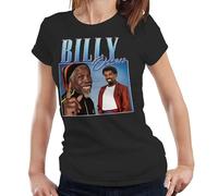 Billy Ocean Appreciation Ladies T-Shirt - Funny Throwback Homage Tee - XL Black