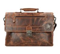 Billy the Kid Briefcase Genuine Leather 40 cm brown