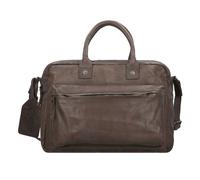Billy the Kid Nasty Cowboys Franklin briefcase leather 40 cm laptop compartment gray