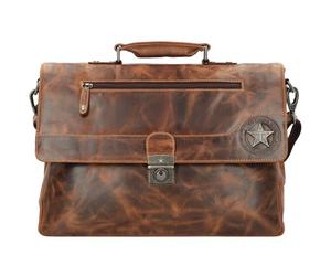Billy the Kid Ranger A4 briefcase leather 40 cm brown