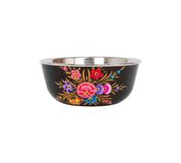Billycan Hand-Painted Picnic Snack Bowl - 14.5Cm - Carbon Pansy
