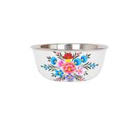 Billycan Hand-Painted Picnic Snack Bowl - 14.5Cm - Cotton Pansy