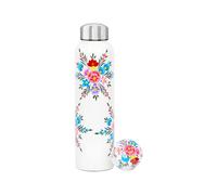Billycan Hand-Painted Picnic Water Bottle - 875Ml - Cotton Pansy