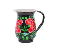 Billycan Hand-Painted Picnic Water Jug - 1.7L - Carbon Peony