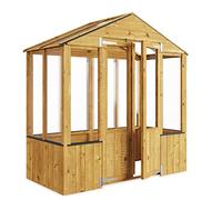 BillyOh 3x6 Wooden Frame Greenhouse | Polycarbonate Glazing | Cold Frame Durable Shed | Wooden Green House, Mini Greenhouse Lincoln