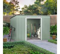 Billyoh Cargo Pent Metal Shed Including Foundation Kit - 9 X 6 Light Green