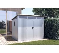 BillyOh Centro II Pent Aluminium Metal Shed 9x8 White