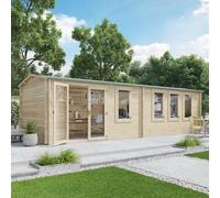 BillyOh Devon Max Log Cabin - 8.0m x 3.0m (26 x 10ft) 44mm