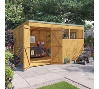 BillyOh Expert Tongue and Groove Pent Workshop - PT-20x8 Expert T&G Pent Shed - Windowless